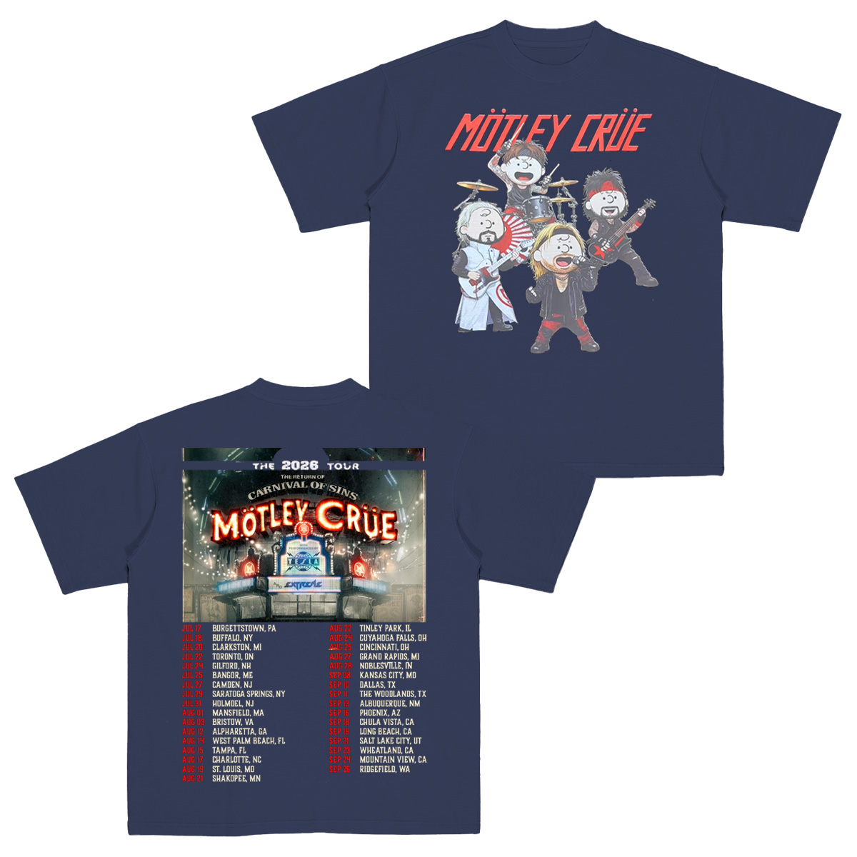 Motley Crue Cotton Unisex T-shirt