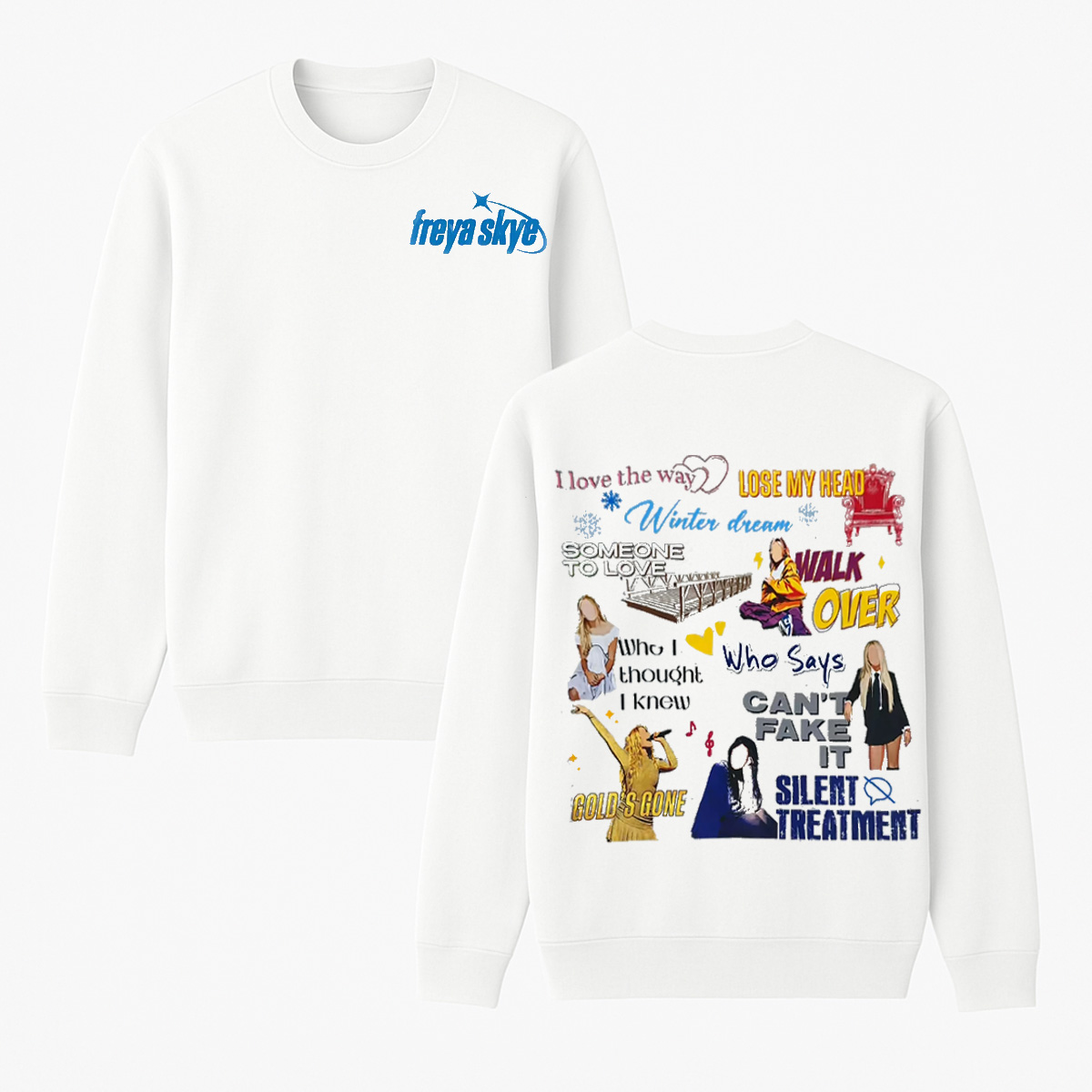 Freya Skye Unisex Cotton Creneck Sweatshirt