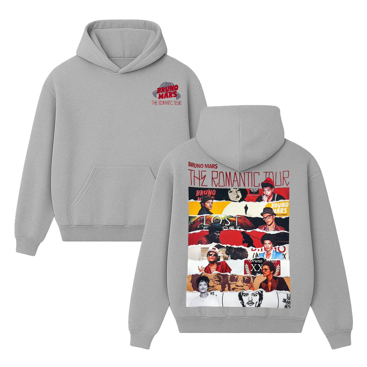 The Romantic Tour Bruno Mars Unisex Cotton Hoodie