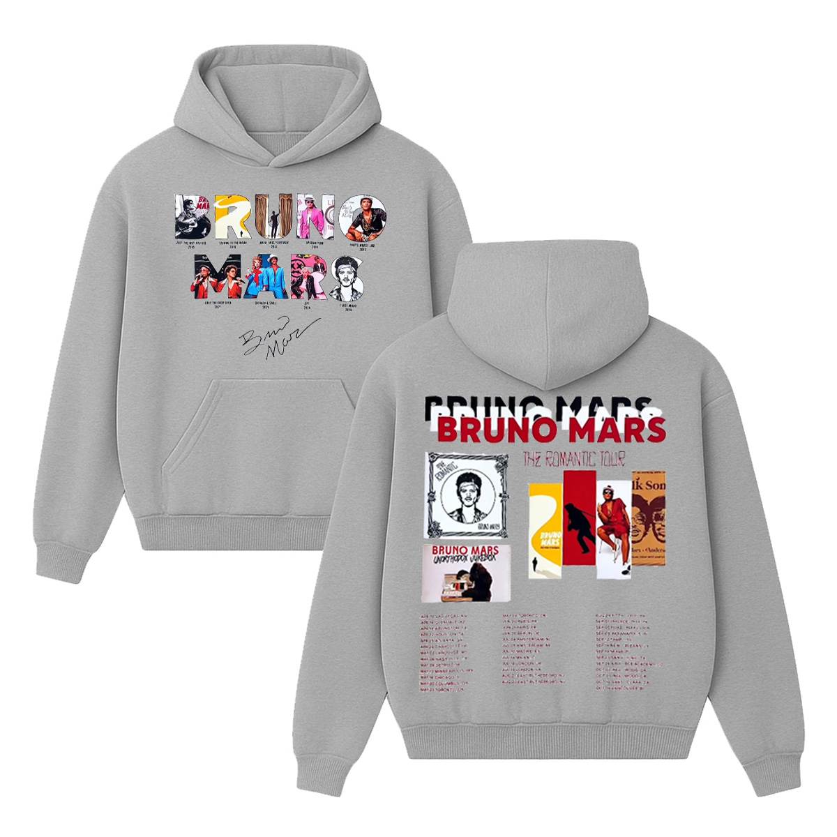 The Romantic Tour Bruno Mars Unisex Cotton Hoodie