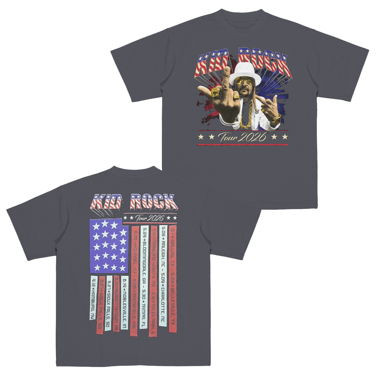 Tour 2026 Kid Rock Cotton Unisex T-shirt