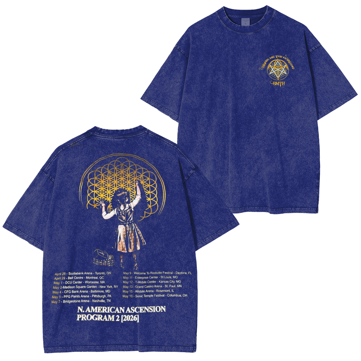 Bring Me The Horizon 2026 Washed Unisex T-Shirt