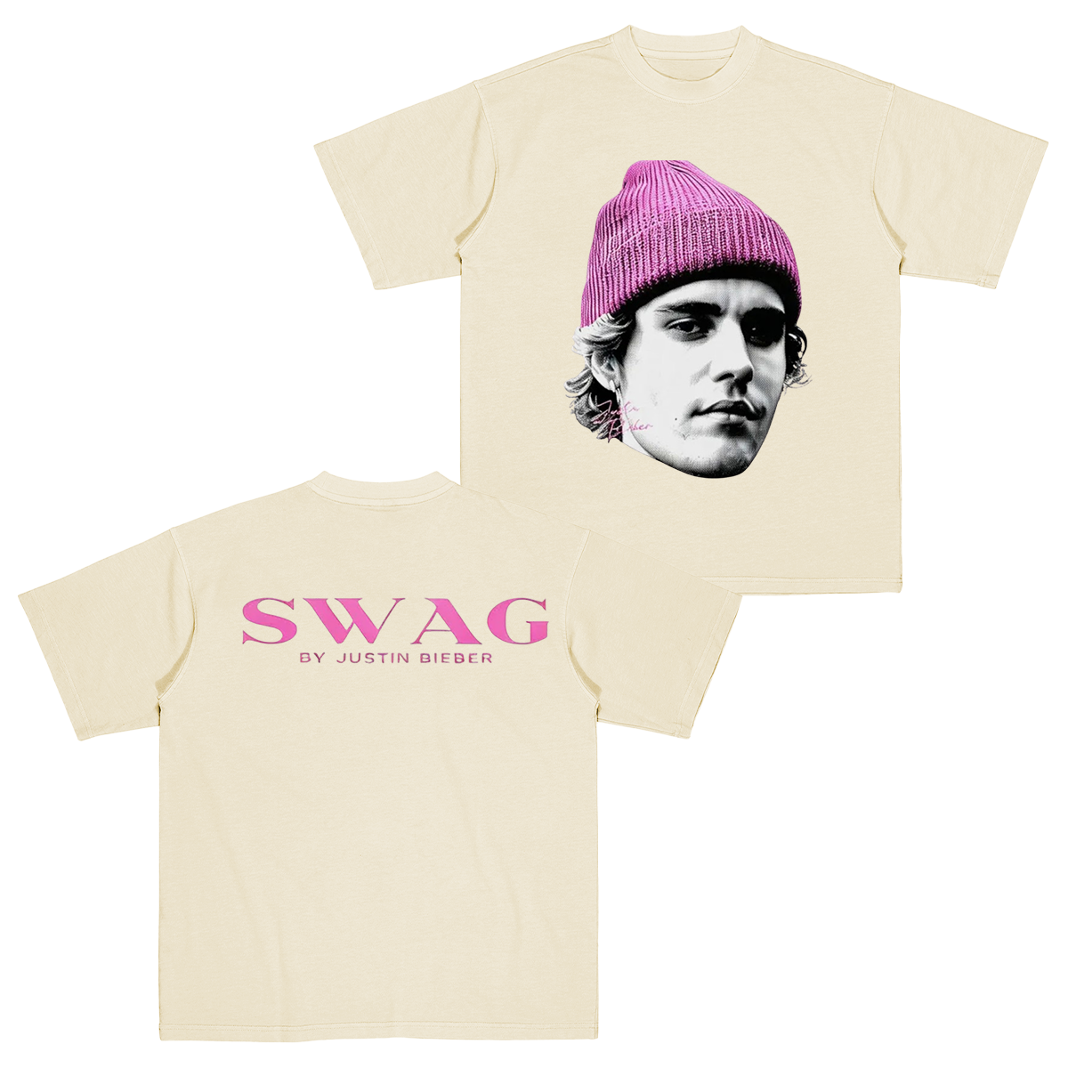 Justin Bieber Swag Big Head Cotton Unisex T-shirt