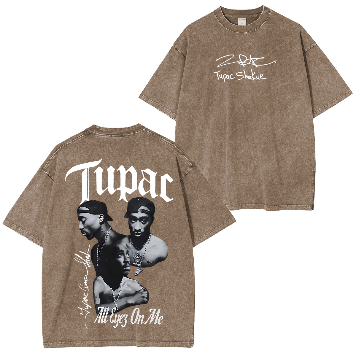 Tupac Shakur Washed Unisex T-Shirt