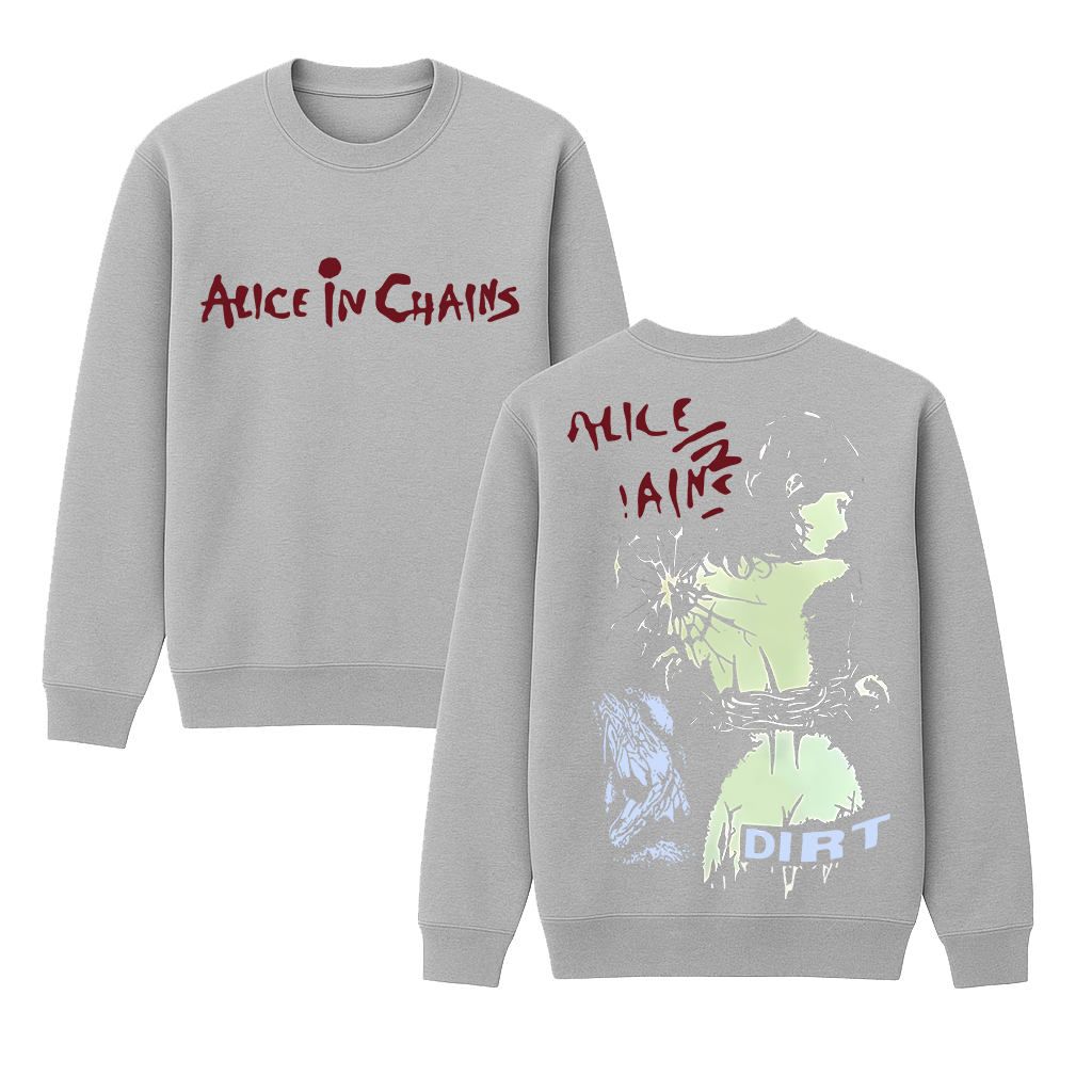 Alice In Chains Cotton Unisex Crewneck Sweatshirt