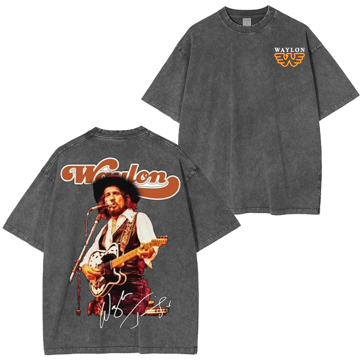 Waylon Jennings Washed Unisex T-Shirt