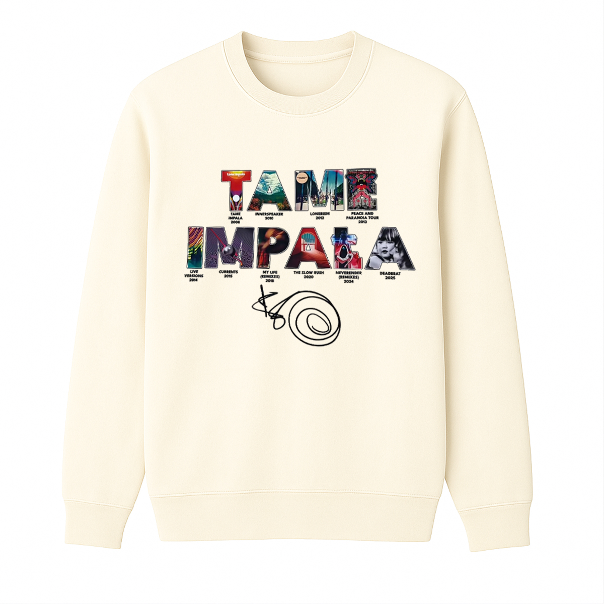 Tame Impala Unisex Cotton Creneck Sweatshirt