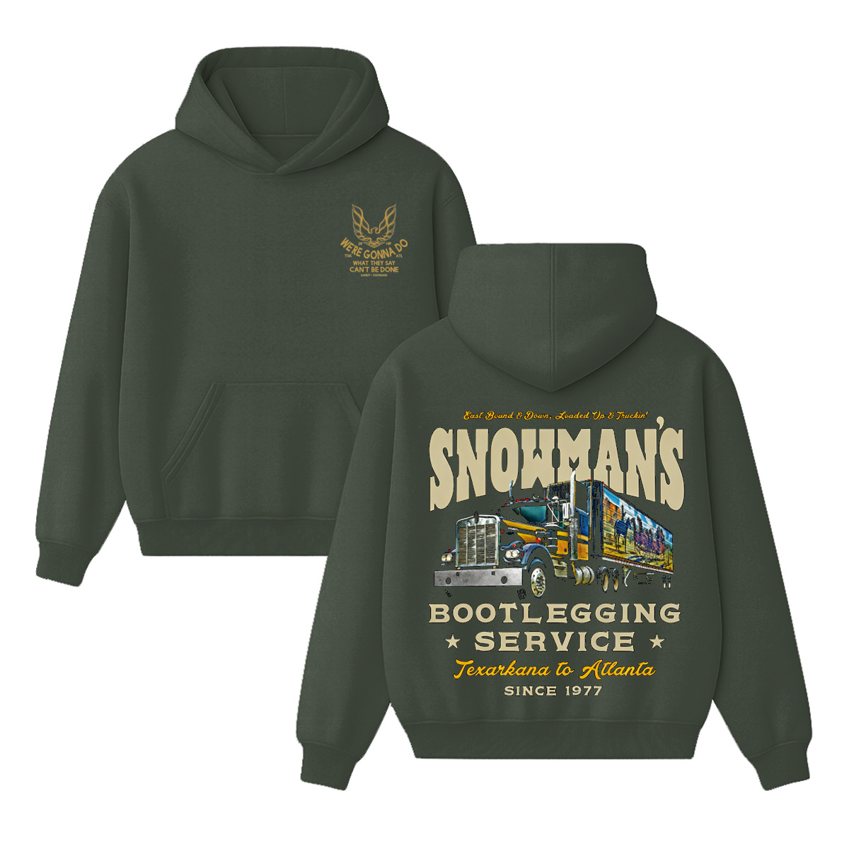 Snowman's Bootlegging Service Cotton Unisex Hoodie