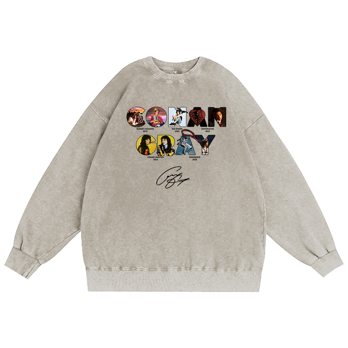 Conan Gray Unisex Washed Crewneck Sweatshirt