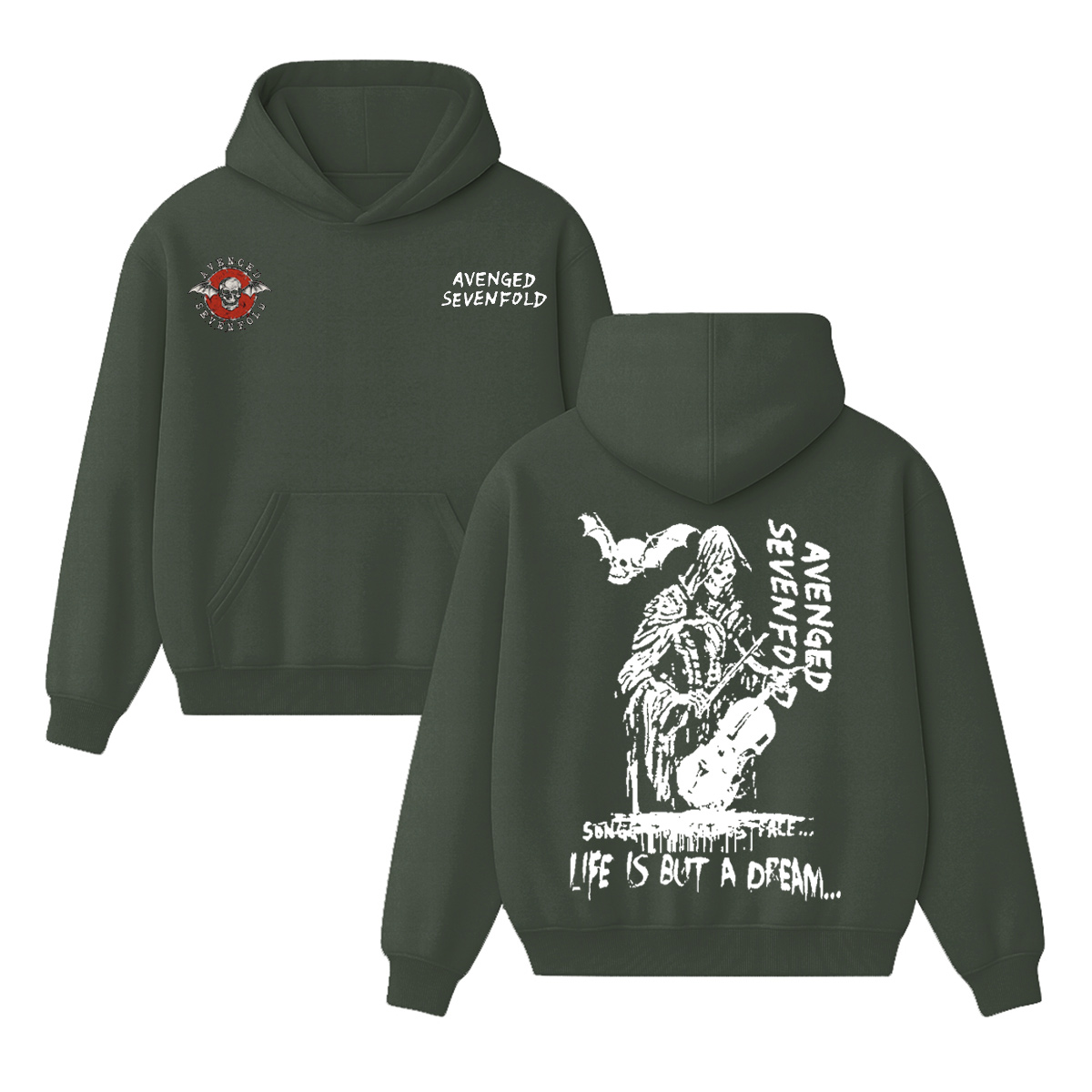 Avenged Sevenfold A7X Unisex Cotton Hoodie