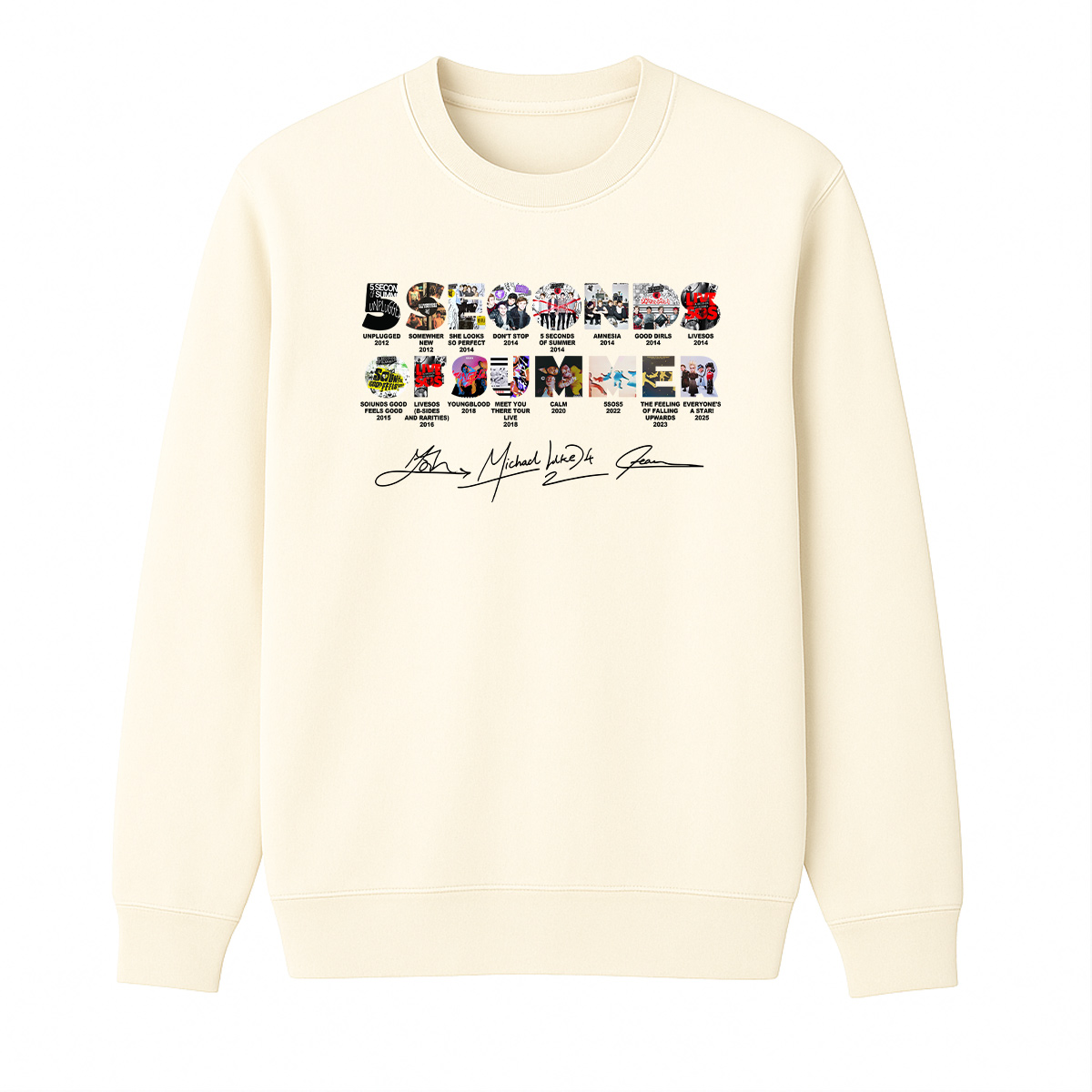 5 Seconds of Summer Cotton Unisex Crewneck Sweatshirt