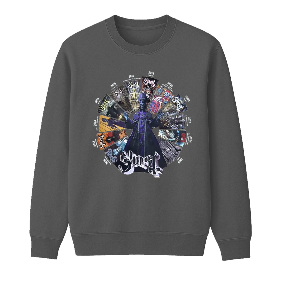 Ghost Unisex Cotton Creneck Sweatshirt