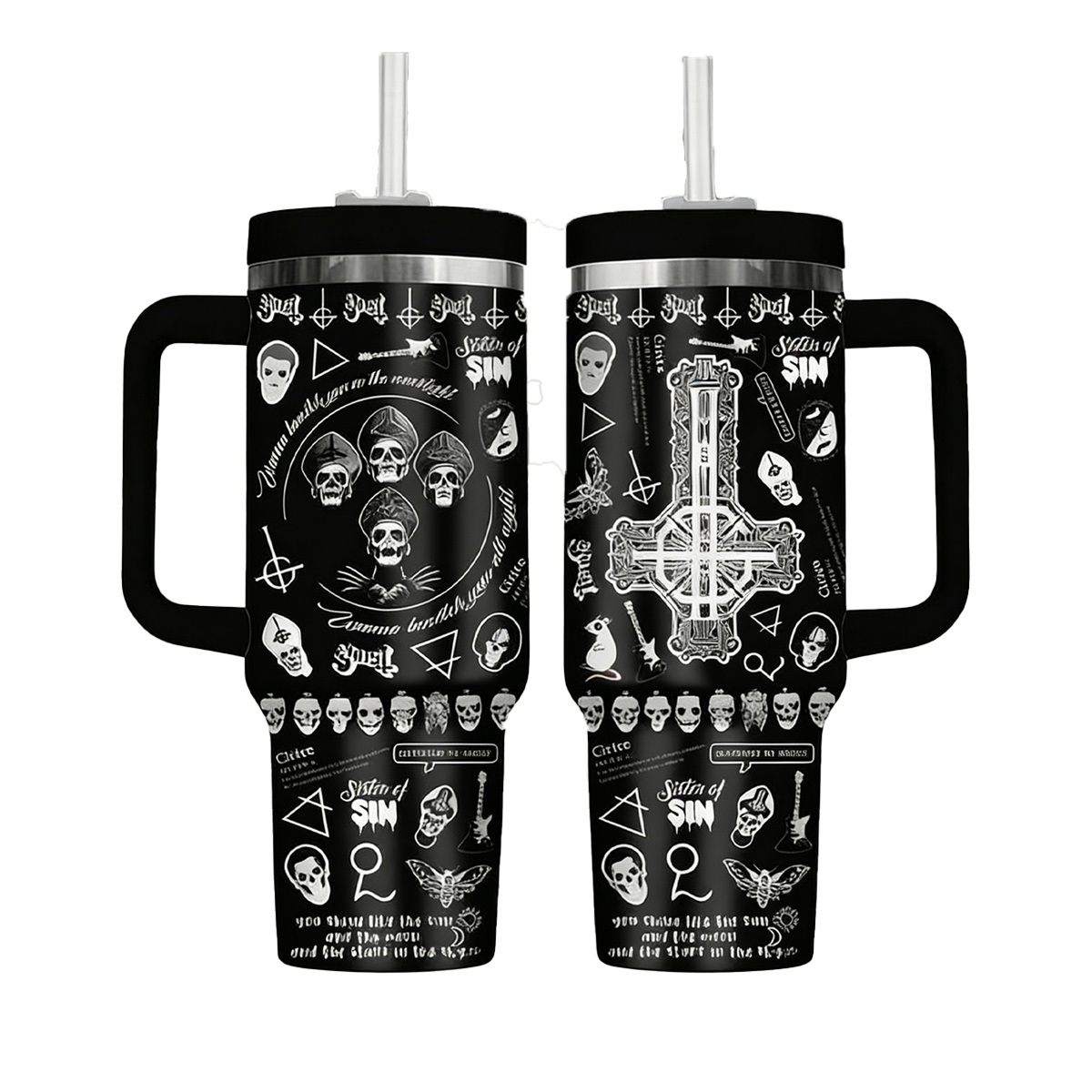 Ghost Flip Straw Tumbler