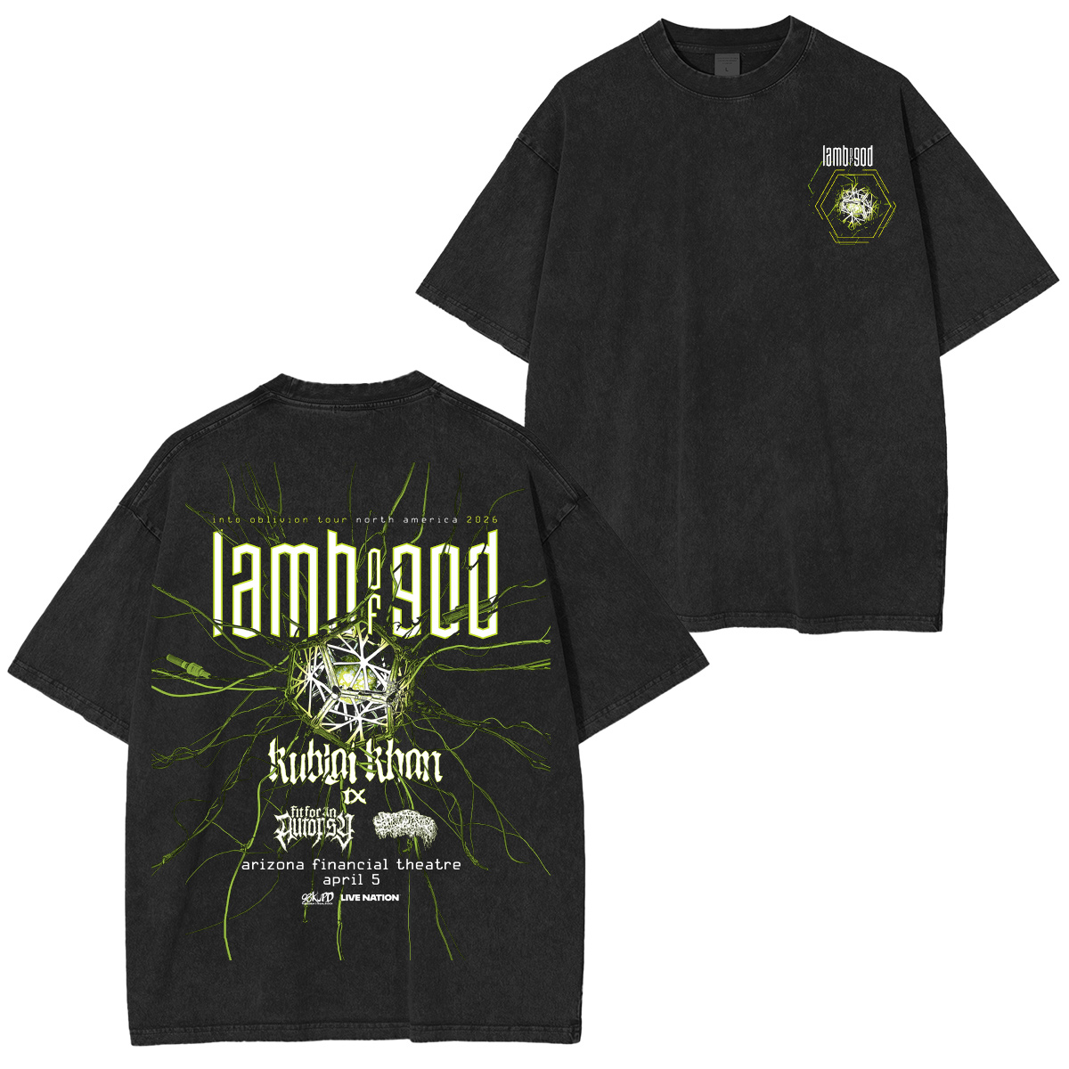Lamb Of God America 2026 Washed Unisex T-Shirt