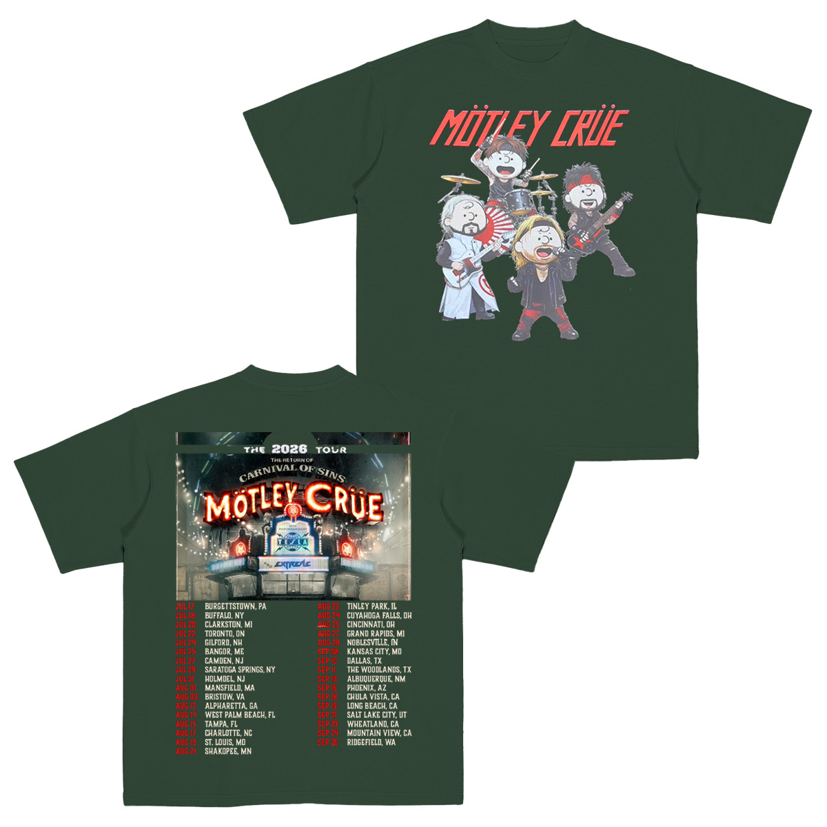 Motley Crue Cotton Unisex T-shirt
