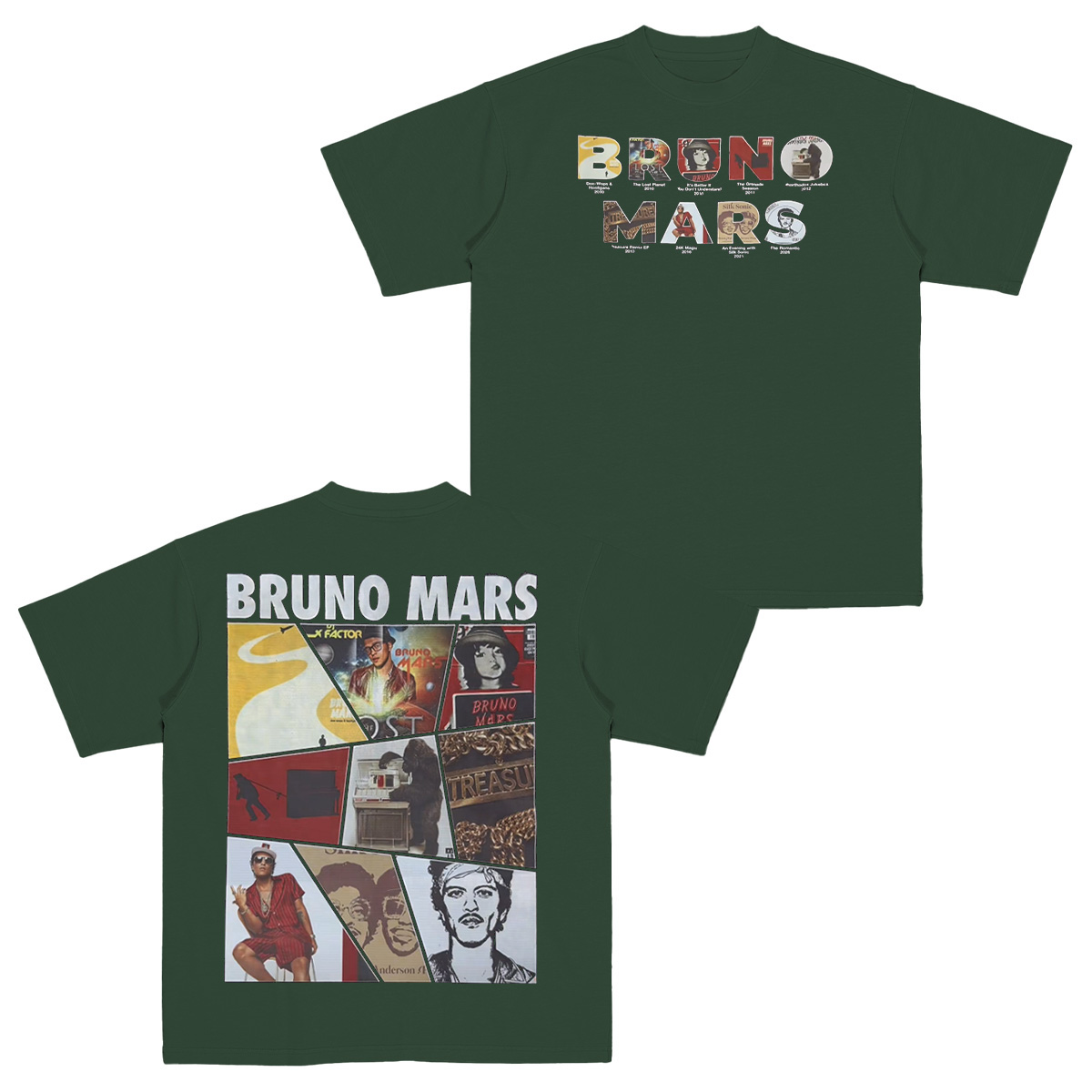 The Romantic Tour Bruno Mars Cotton Unisex T-shirt