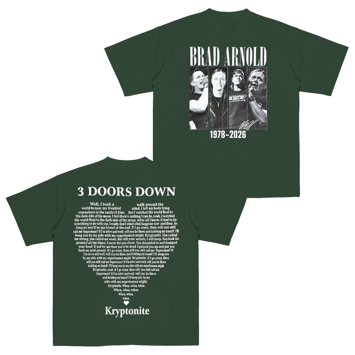 Brad Arnold 3 Doors Down Cotton Unisex T-shirt