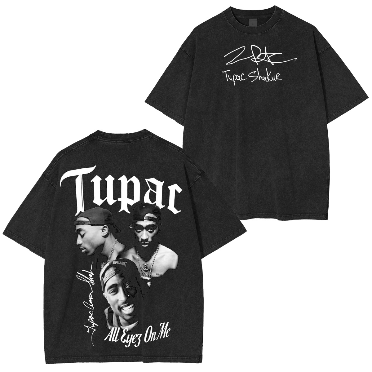 Tupac Shakur Washed Unisex T-Shirt
