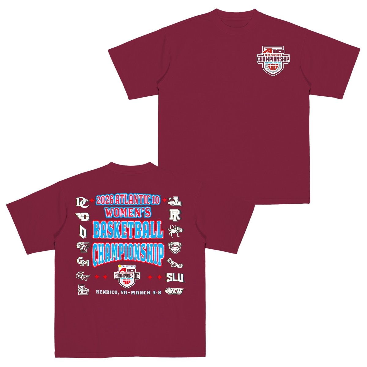 2026 Atlantic 10 Women's Basketball Championship Cotton Unisex T-shirt