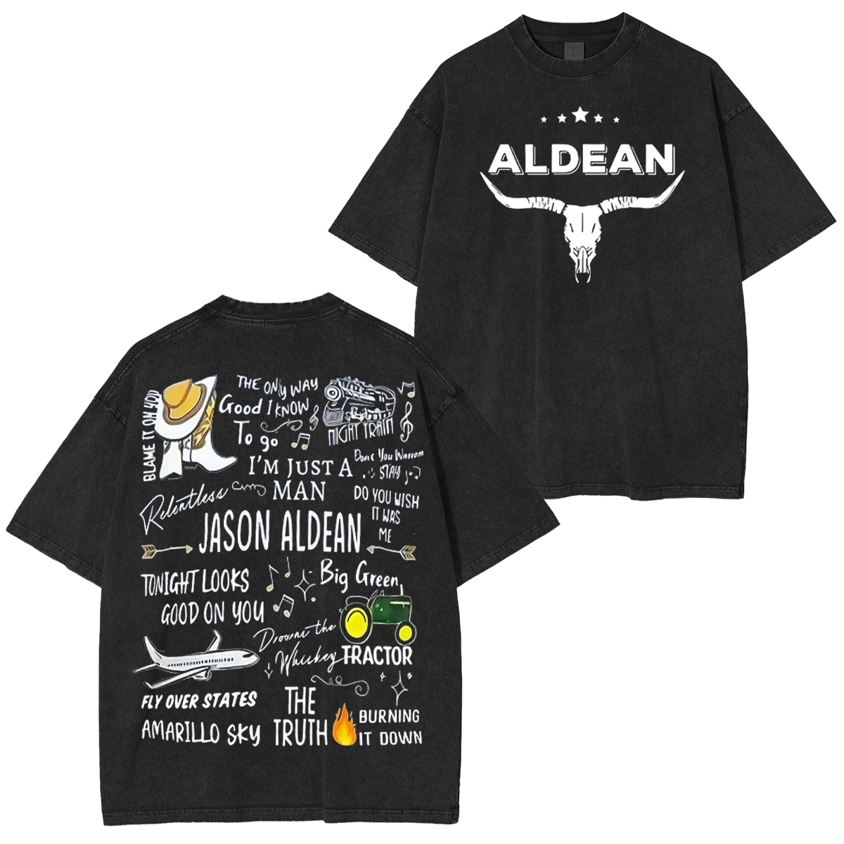 Jason Aldean Washed Unisex T-Shirt