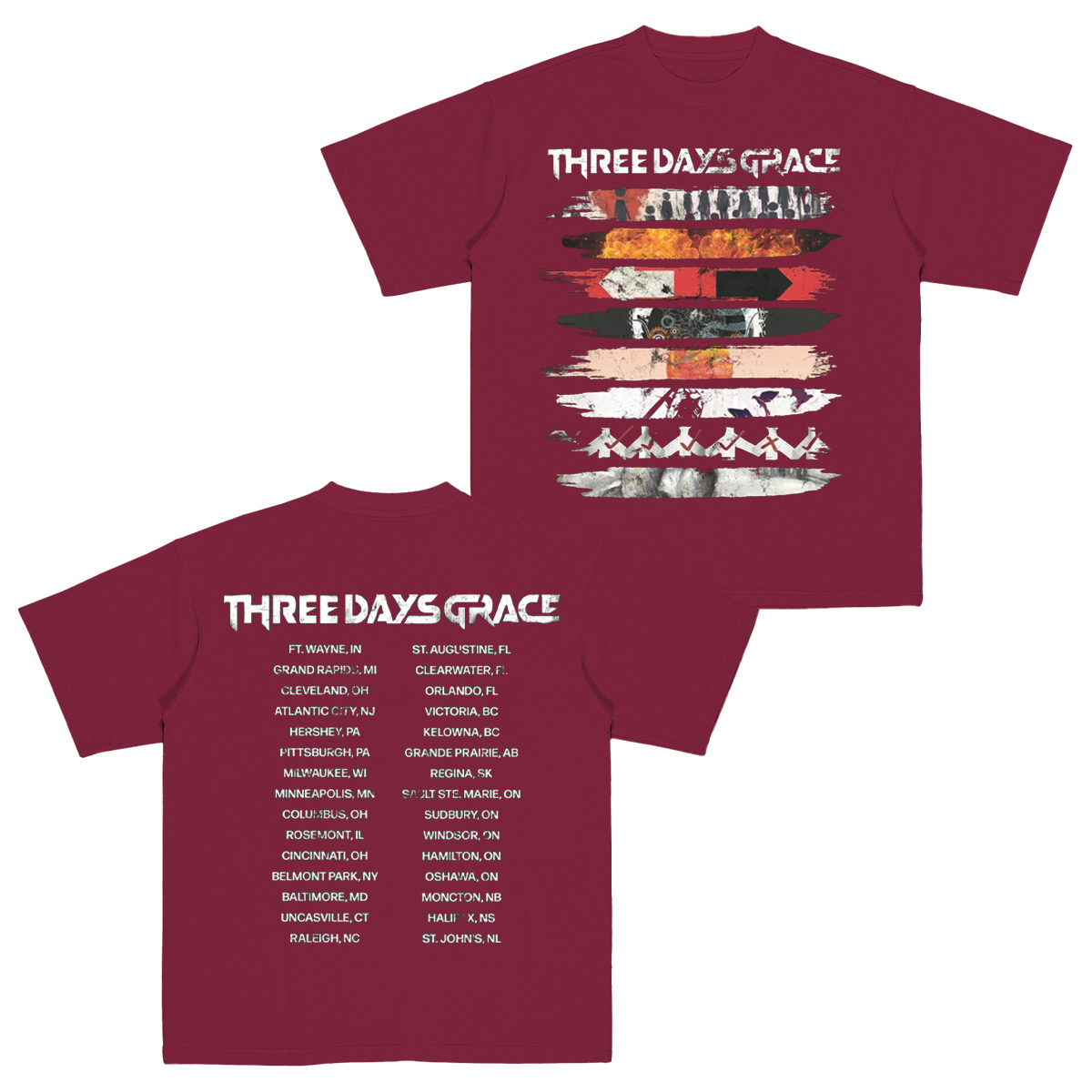 Three Days Grace Cotton Unisex T-shirt
