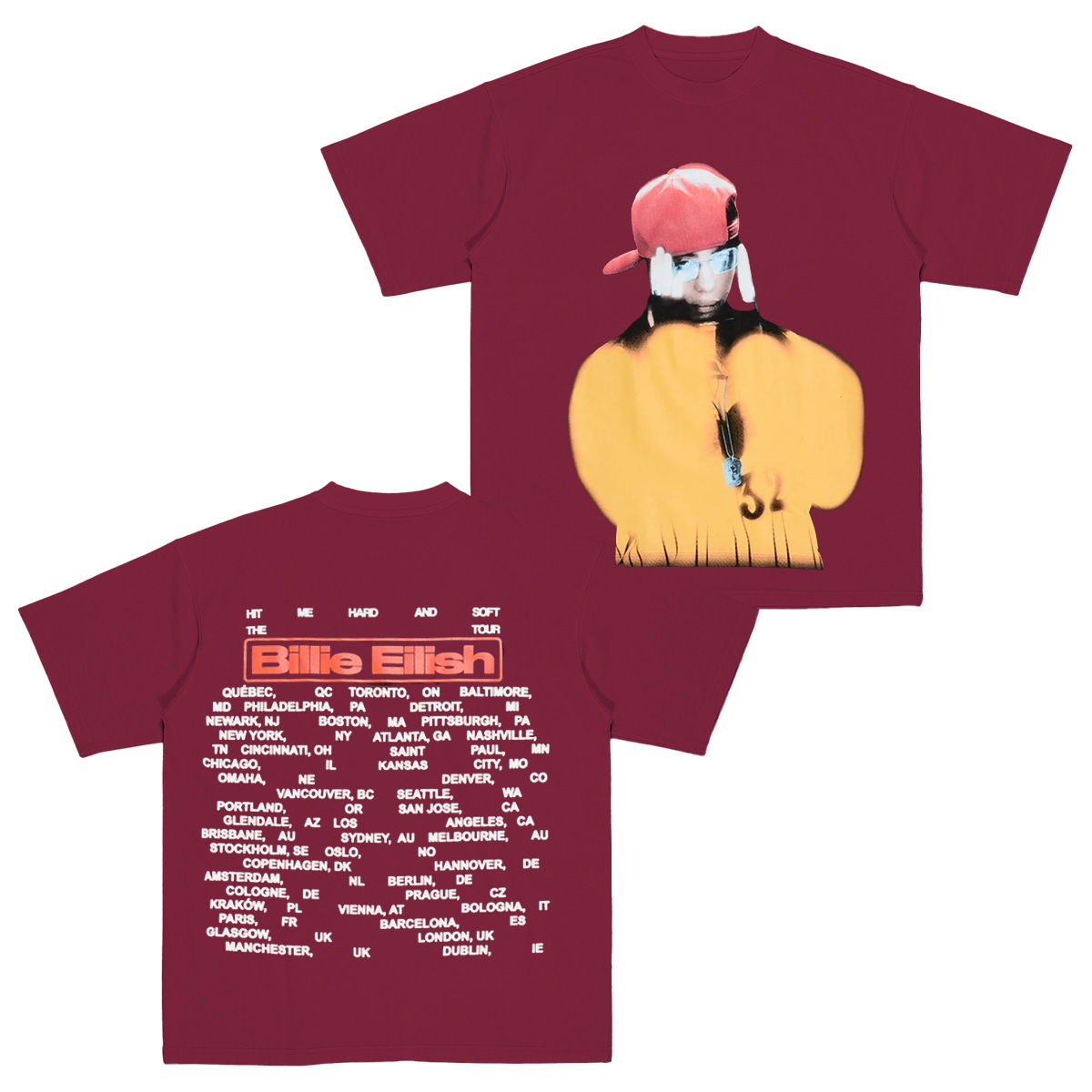 Billie Eilish Tour Cotton Unisex T-shirt