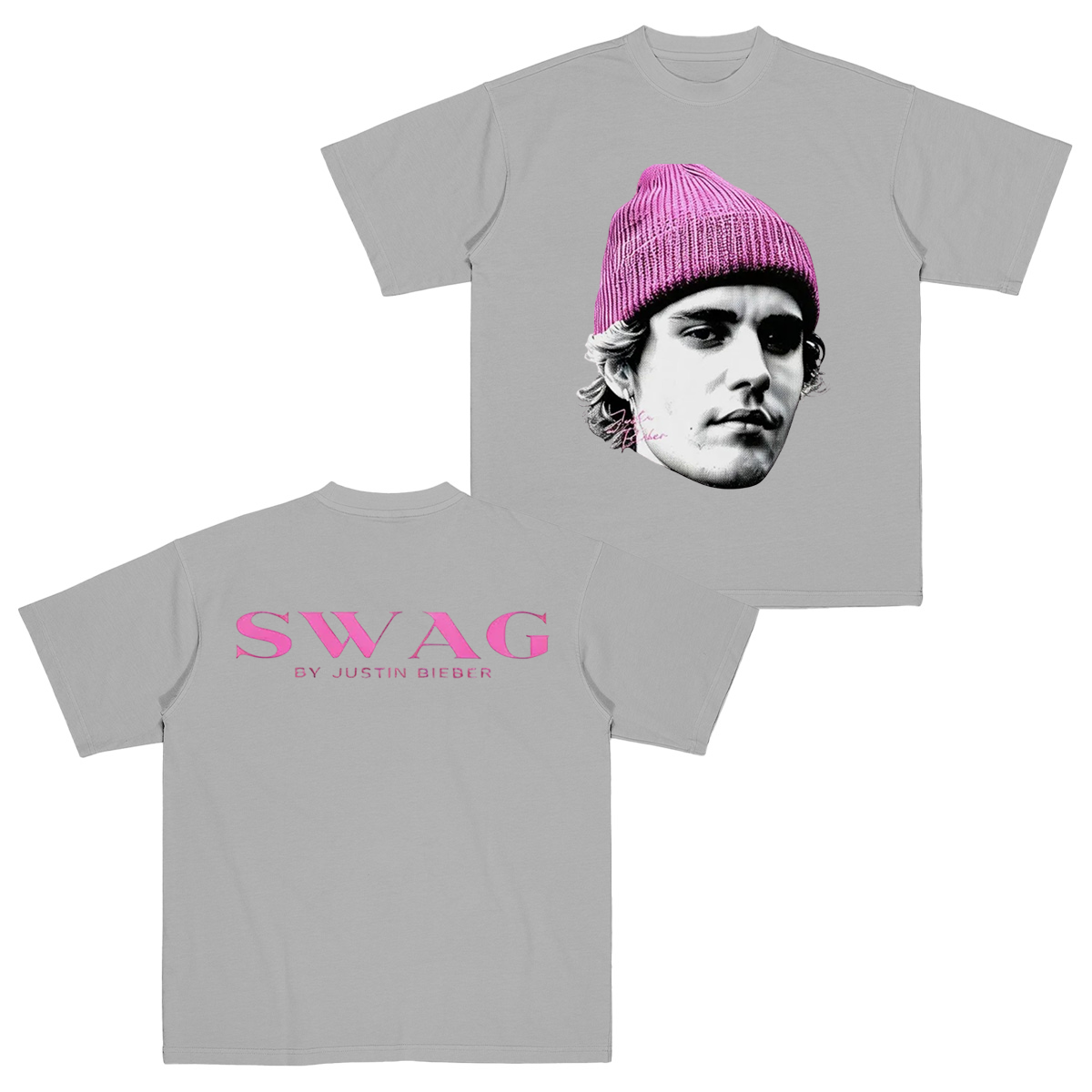 Justin Bieber Swag Big Head Cotton Unisex T-shirt