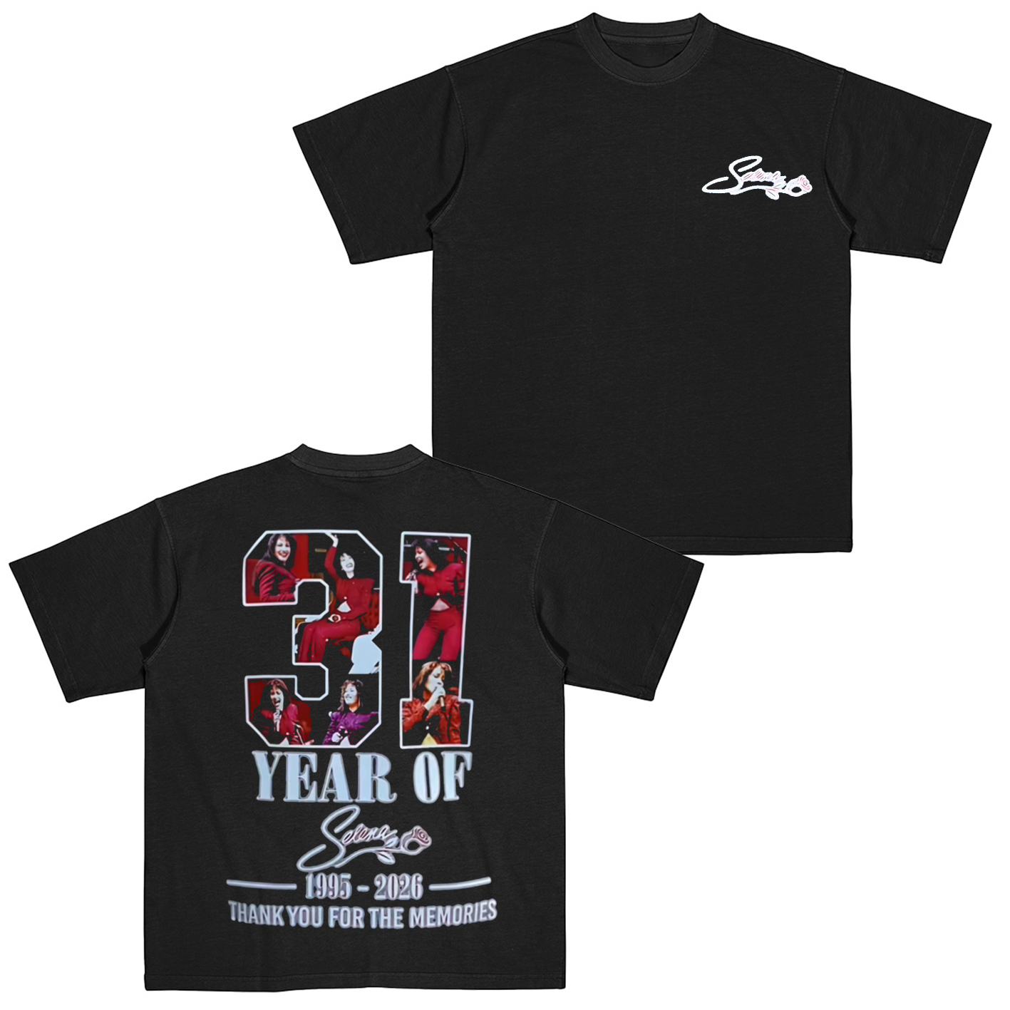 Selena 30th Anniversary Thank You Memories Cotton Unisex T-shirt