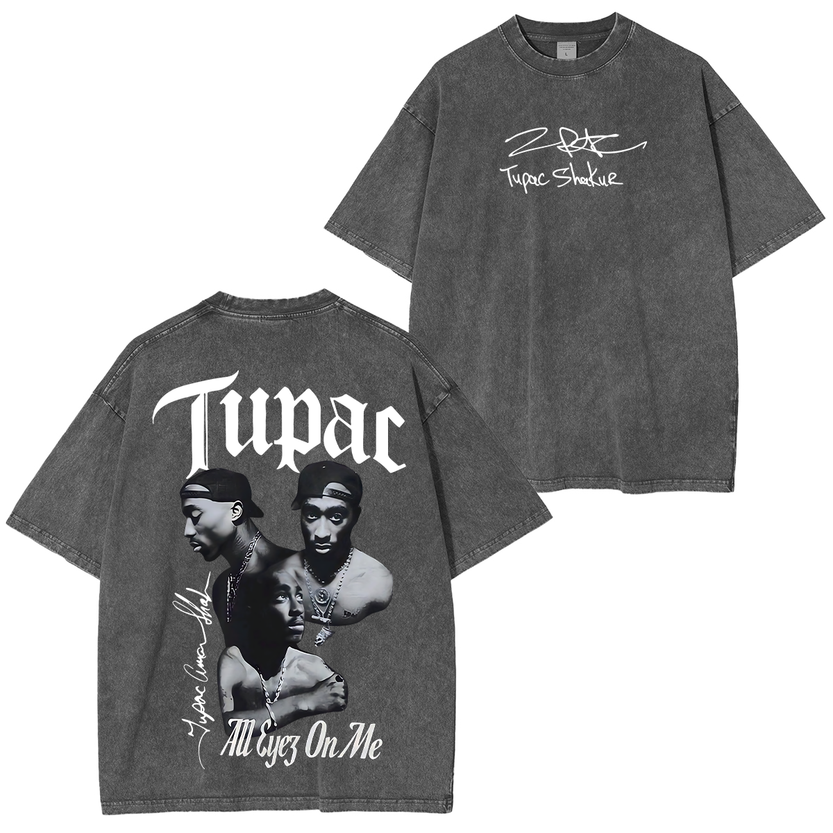 Tupac Shakur Washed Unisex T-Shirt