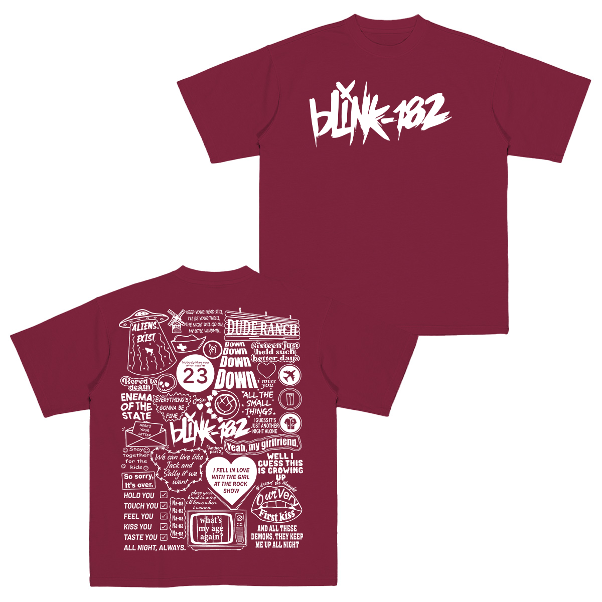 Blink-182 Cotton Unisex T-shirt