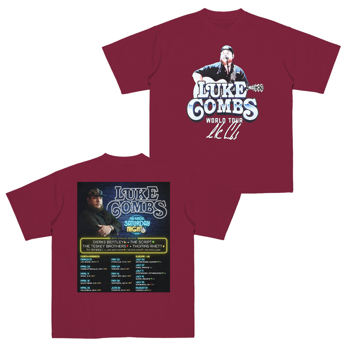 Luke Combs Cotton Unisex T-shirt