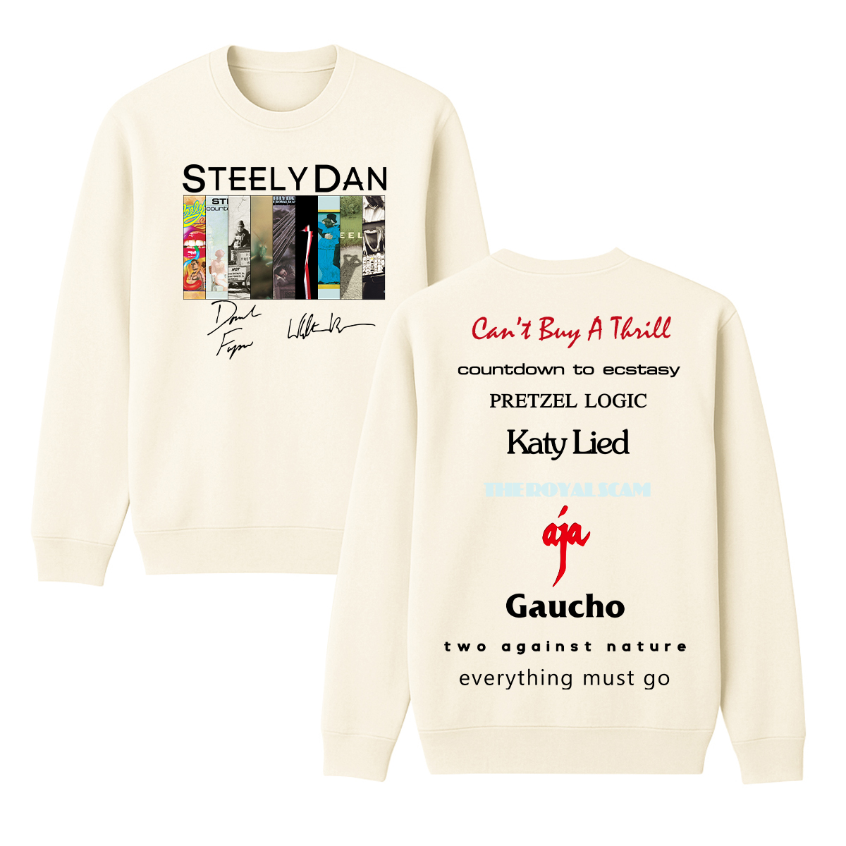 Steely Dan Unisex Cotton Creneck Sweatshirt