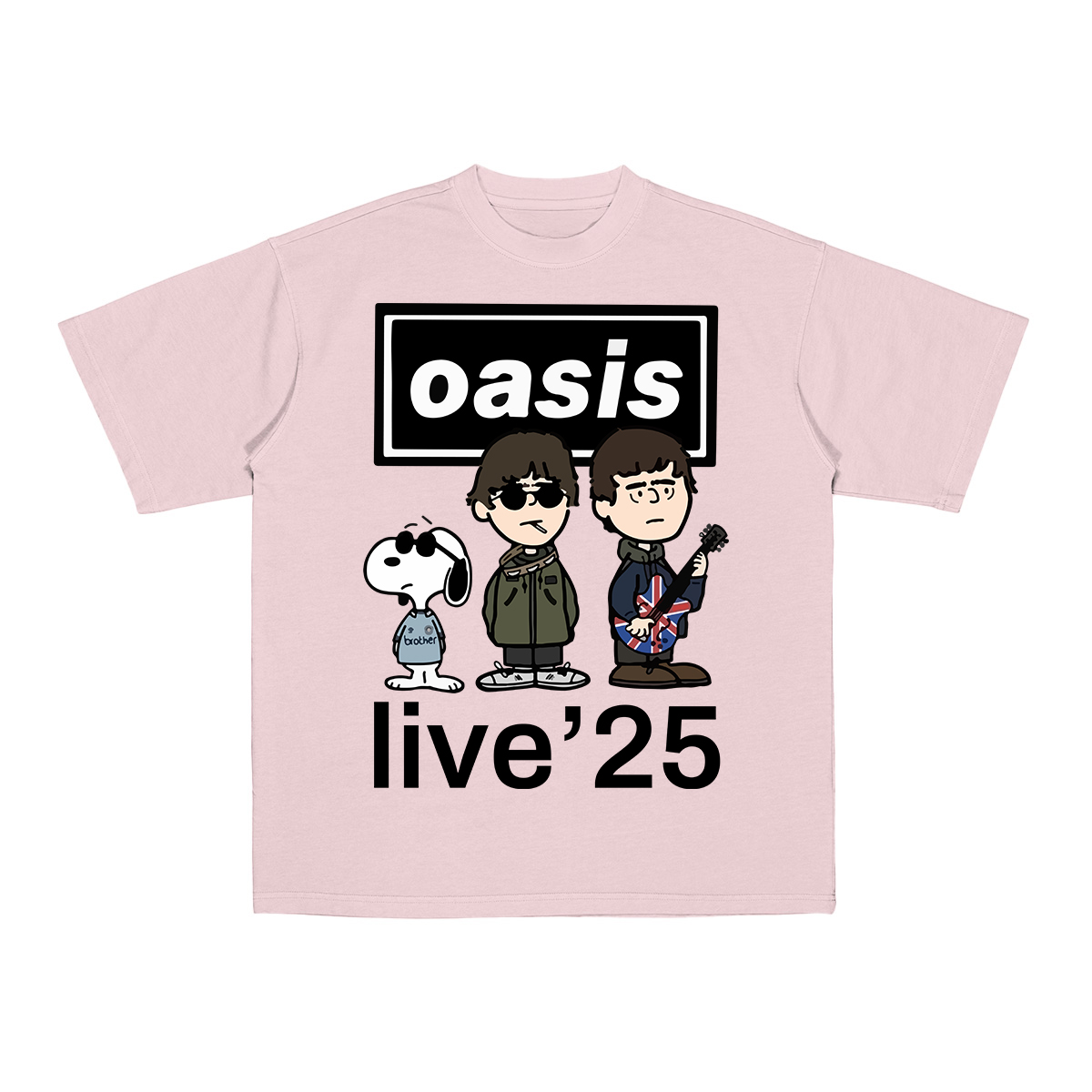 OASIS X SNOOPY Live 25 Unisex T-shirt/Crewneck Sweatshirt/Hoodie