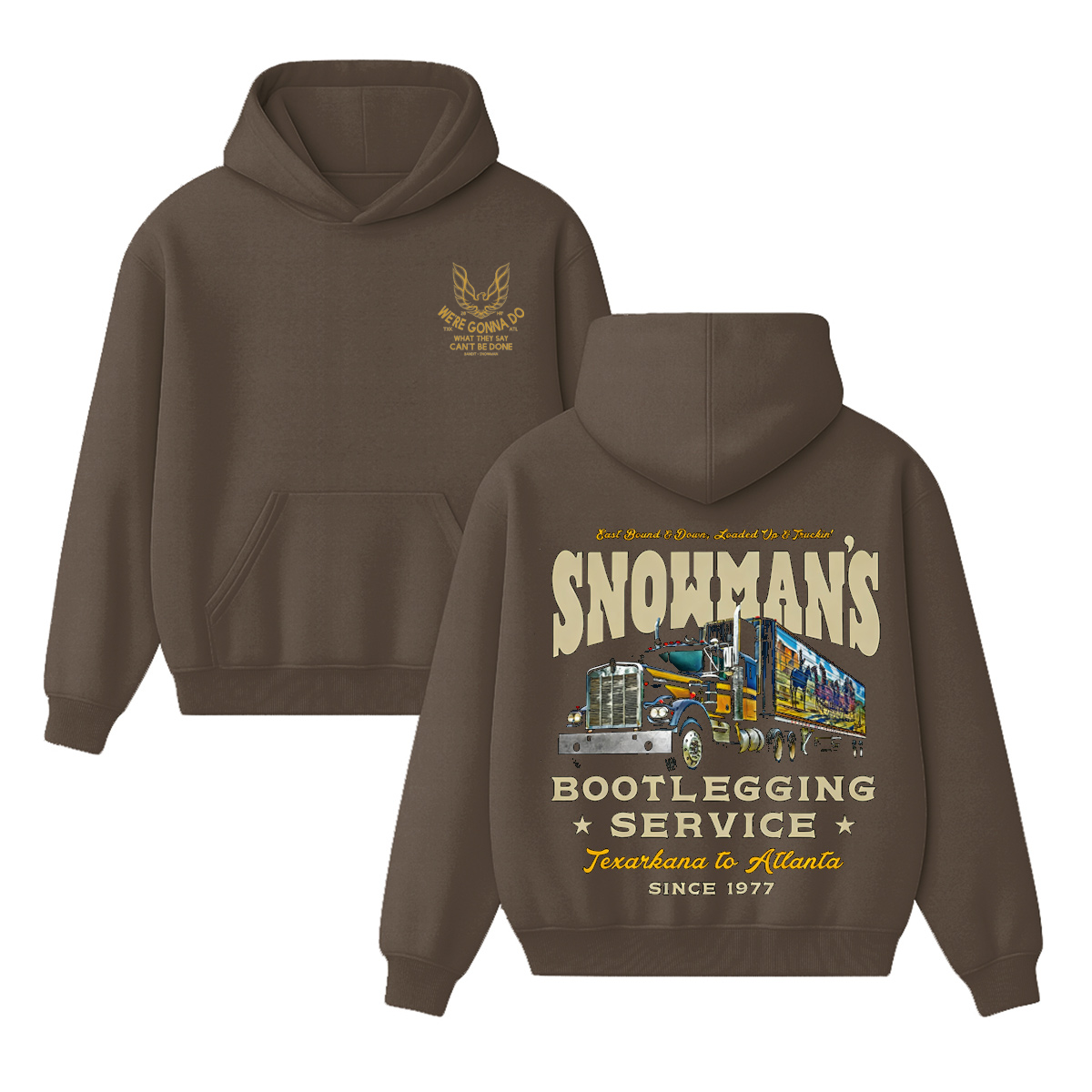 Snowman's Bootlegging Service Cotton Unisex Hoodie