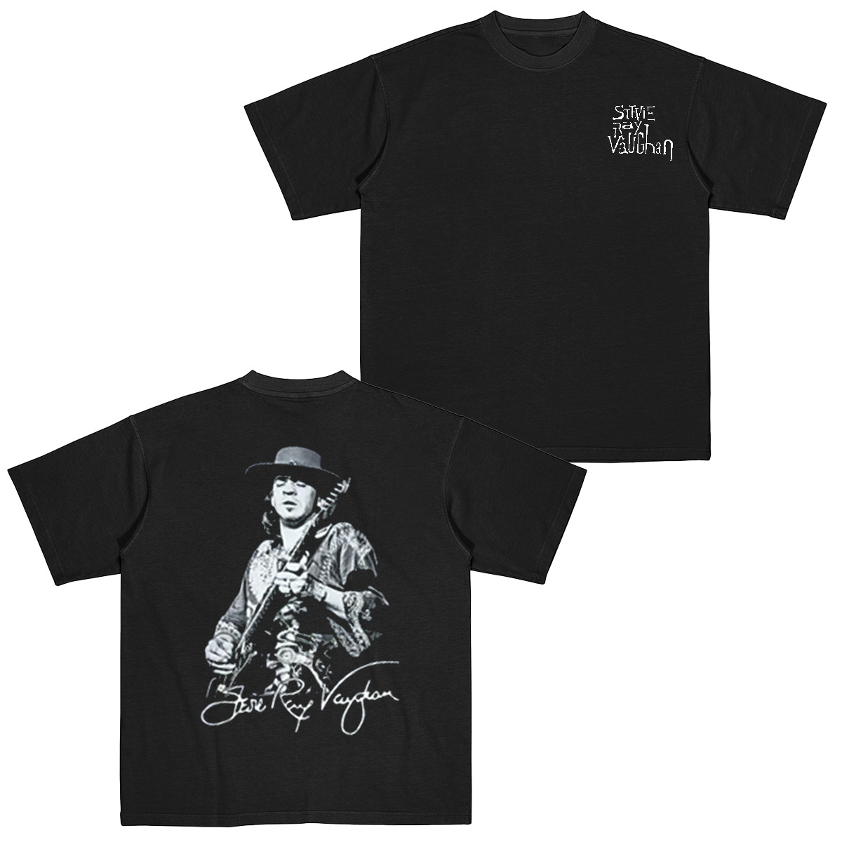 Maglietta Stevie Ray Vaughan: 100% Cotone Per Un Look Casual E Pieno Di Stile! - copertina
