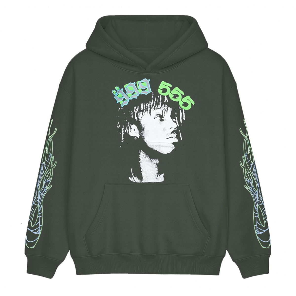 Juice WRLD x Sp5der Cotton Unisex Hoodie