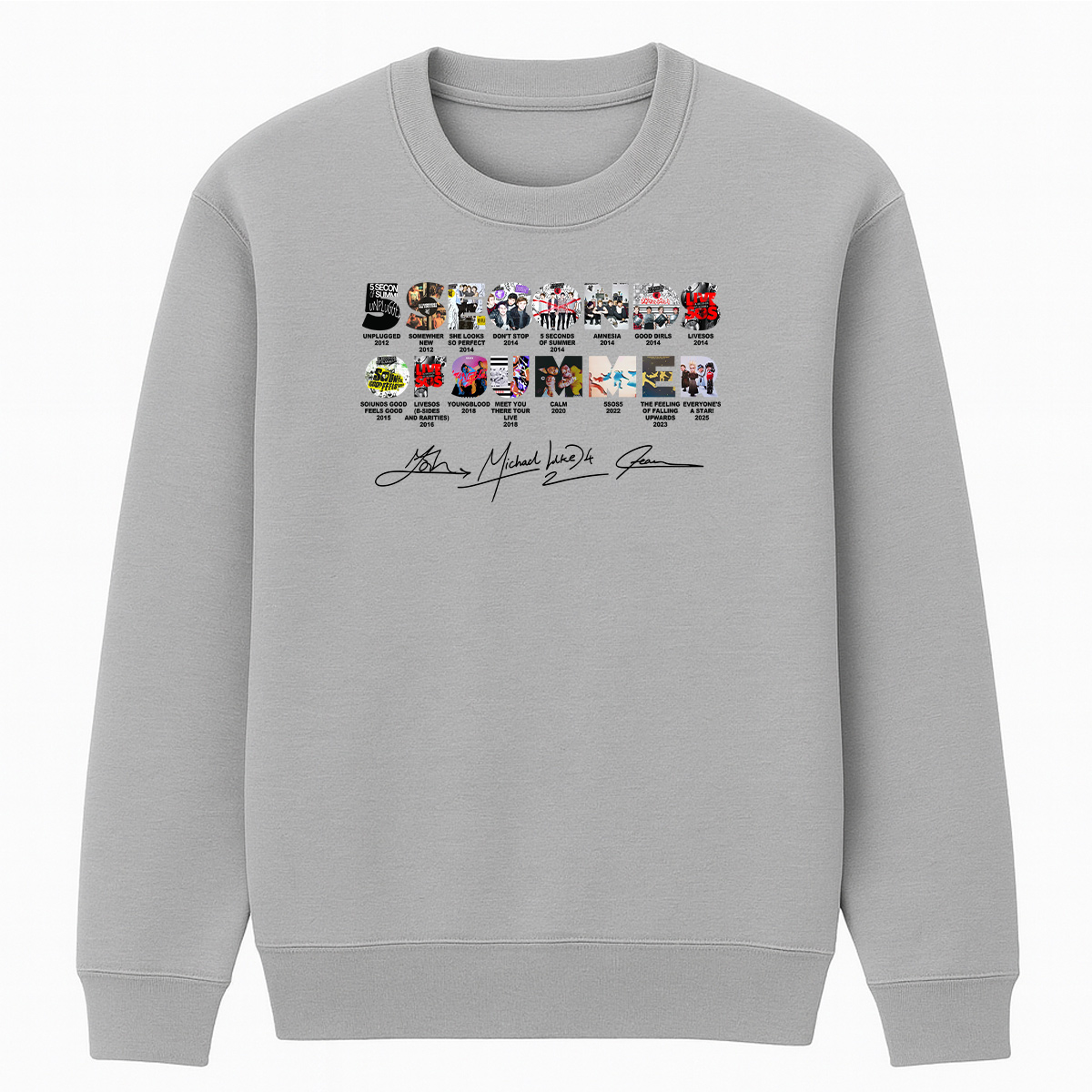 5 Seconds of Summer Cotton Unisex Crewneck Sweatshirt