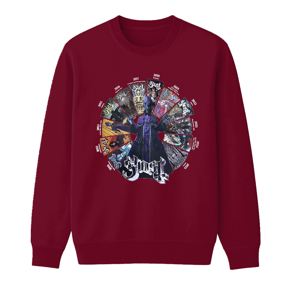 Ghost Unisex Cotton Creneck Sweatshirt