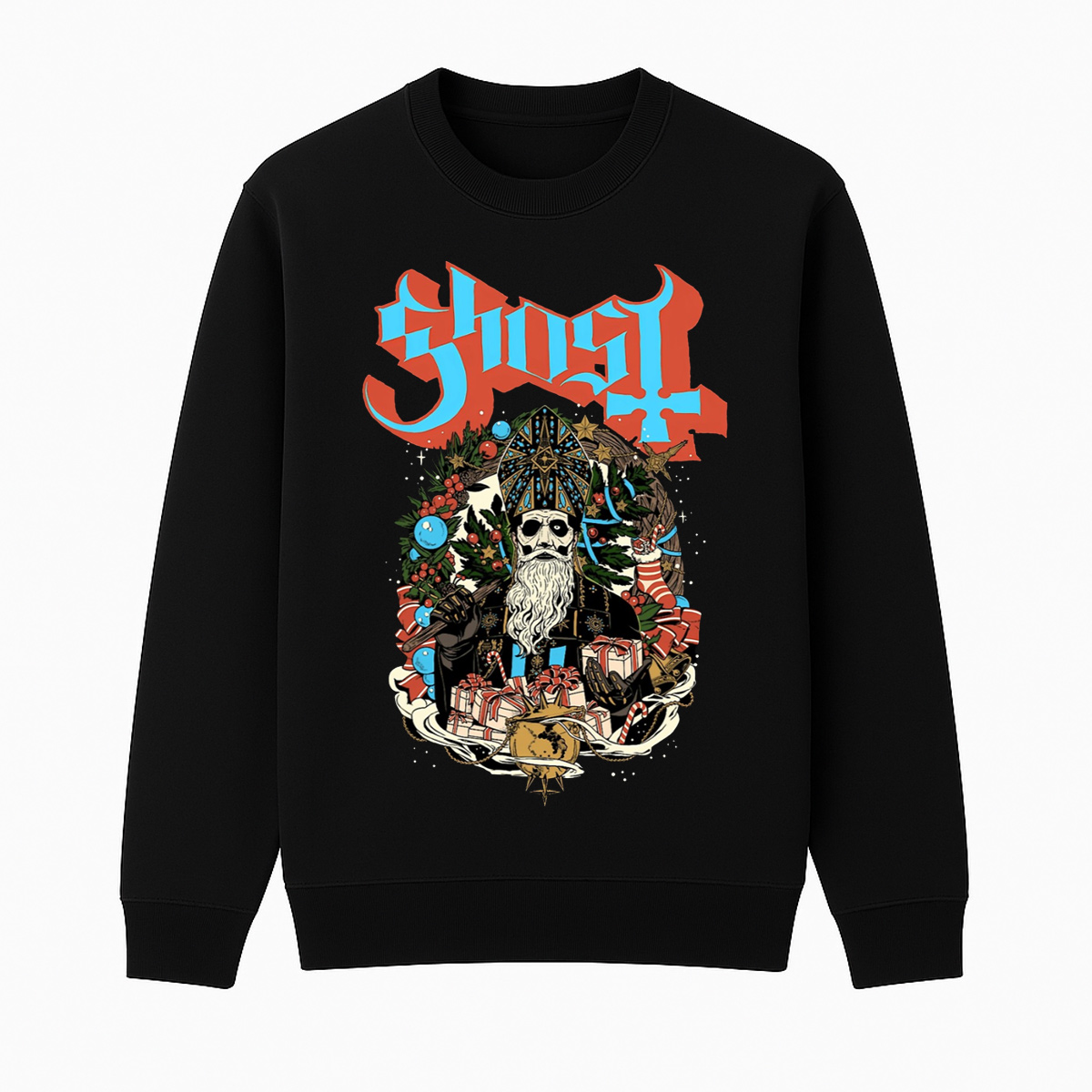 Ghost Unisex Cotton Creneck Sweatshirt