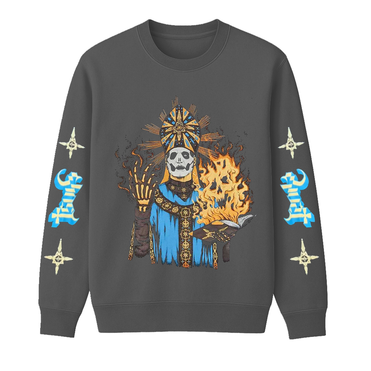 Ghost Unisex Cotton Creneck Sweatshirt