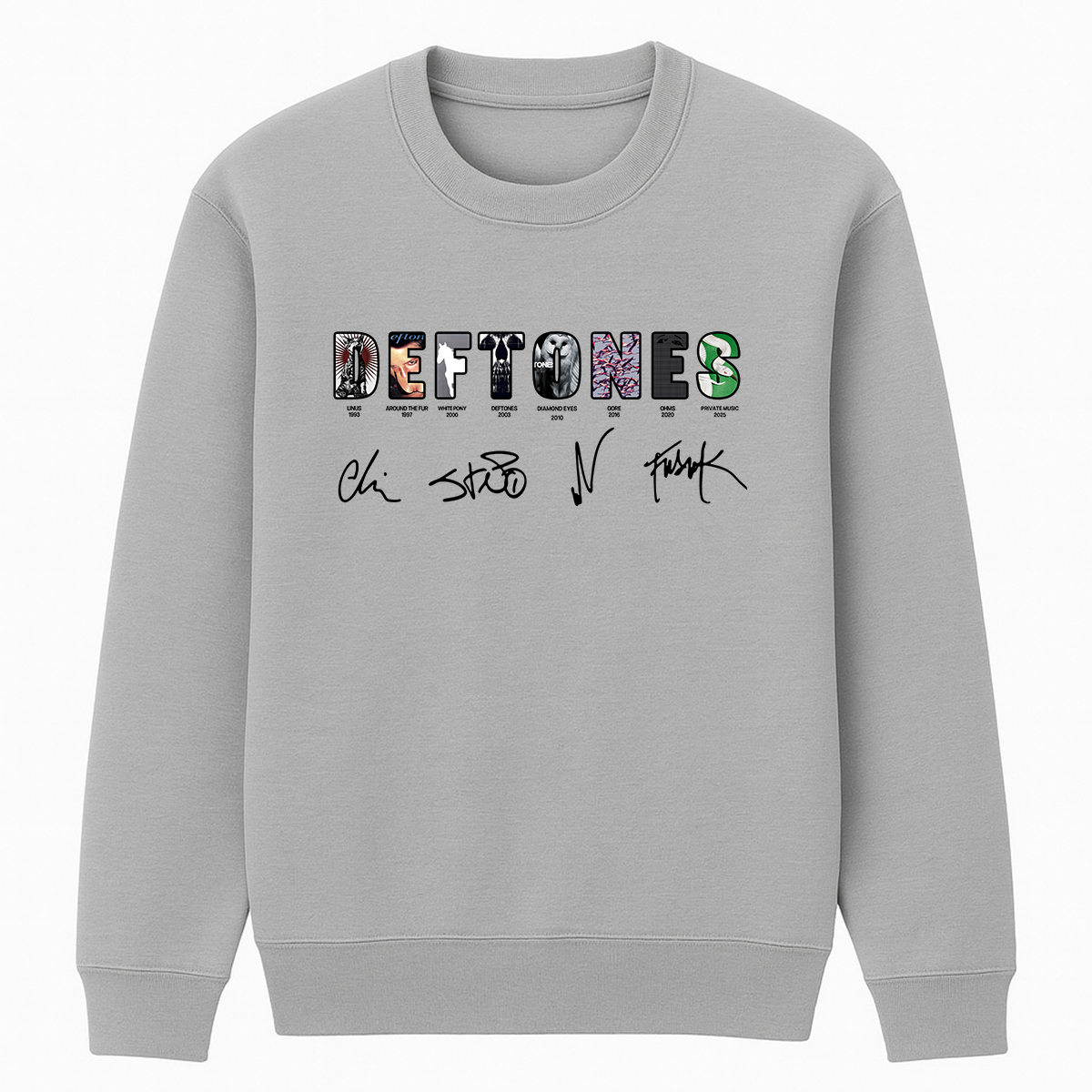 Deftones Unisex Cotton Creneck Sweatshirt