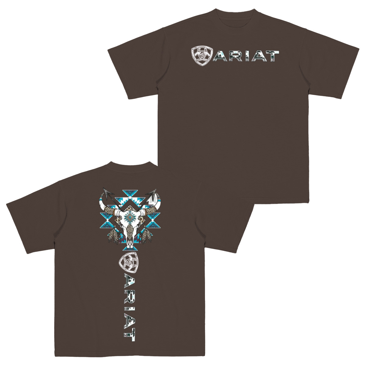 Ariat Western Bull Skull Cotton Unisex T-shirt