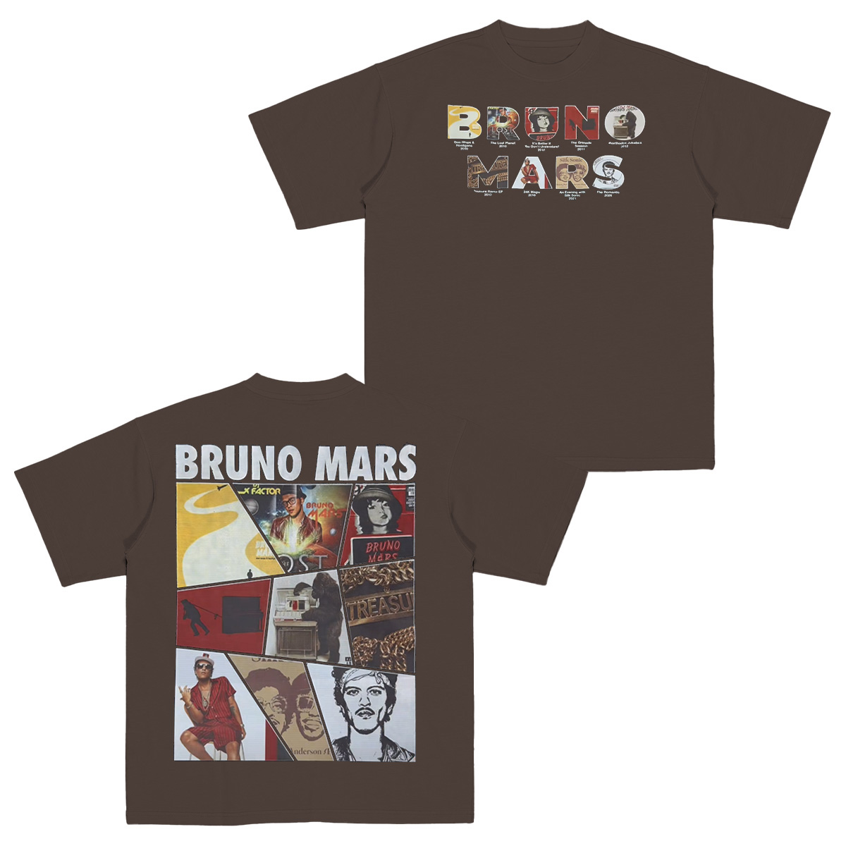 The Romantic Tour Bruno Mars Cotton Unisex T-shirt