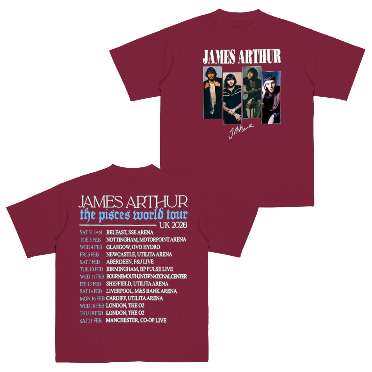 James Arthur Cotton Unisex T-shirt