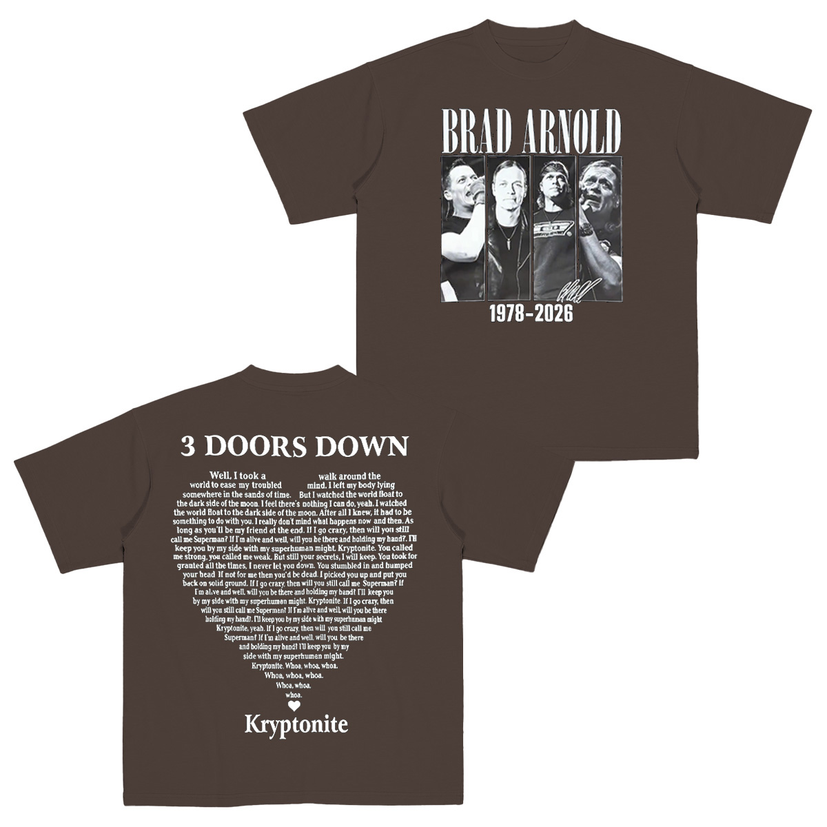 Brad Arnold 3 Doors Down Cotton Unisex T-shirt