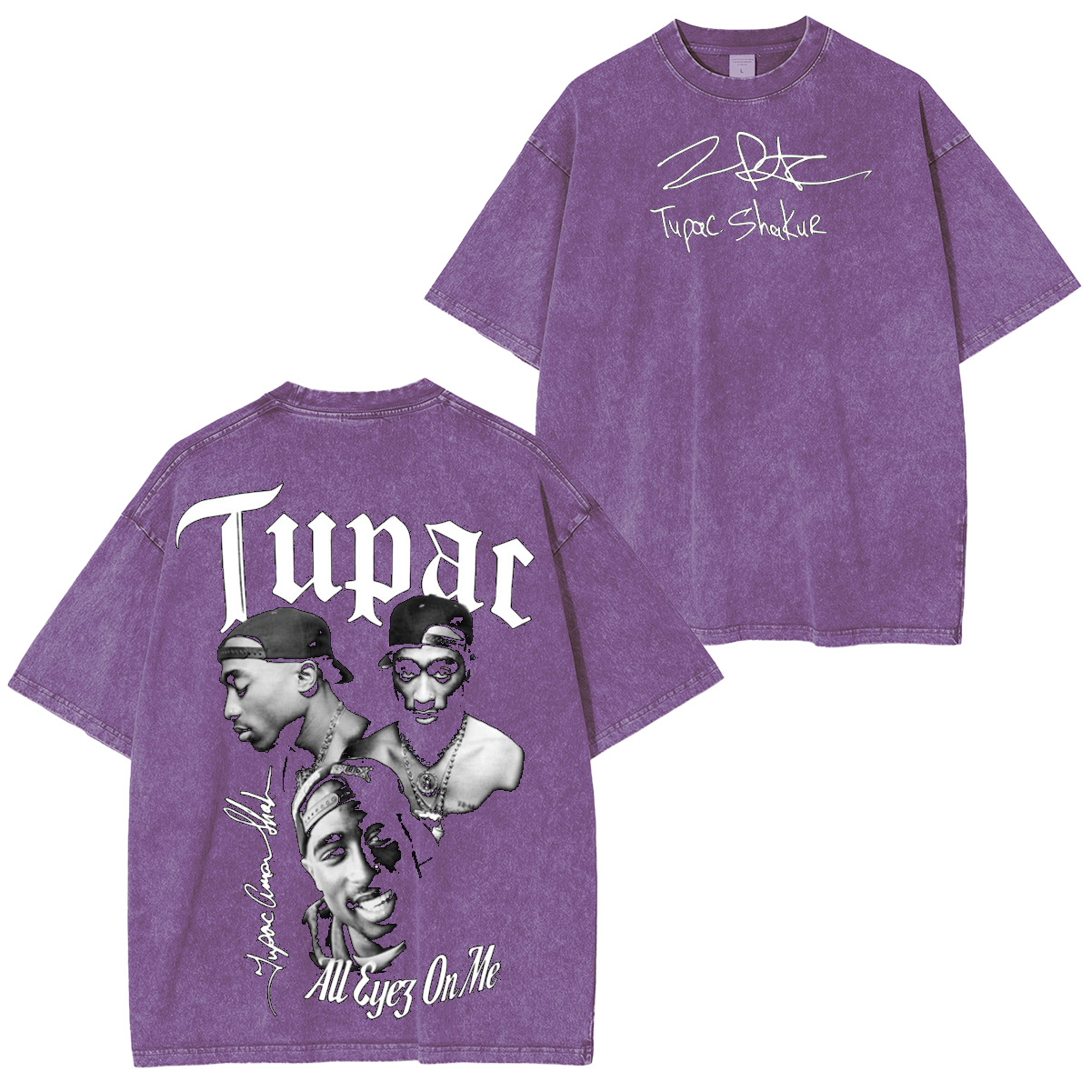 Tupac Shakur Washed Unisex T-Shirt