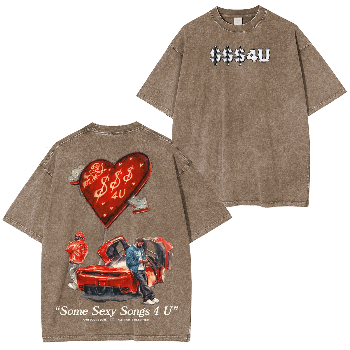 SSS4U Drake & PARTYNEXTDOOR Washed Unisex T-Shirt