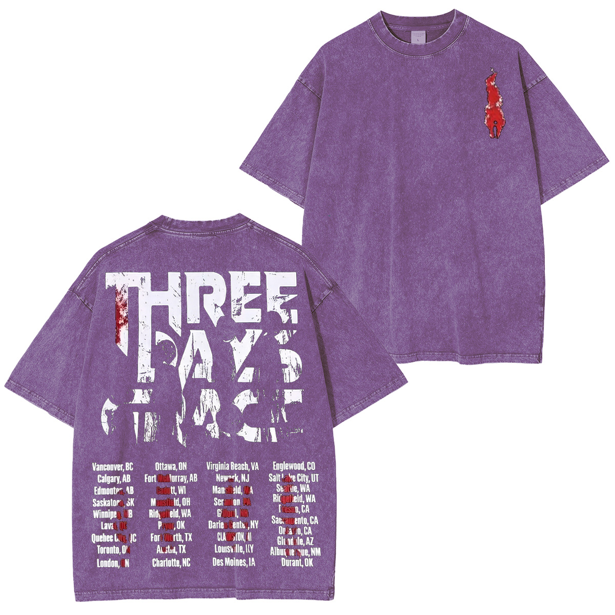 Three Days Grace Washed Unisex T-Shirt