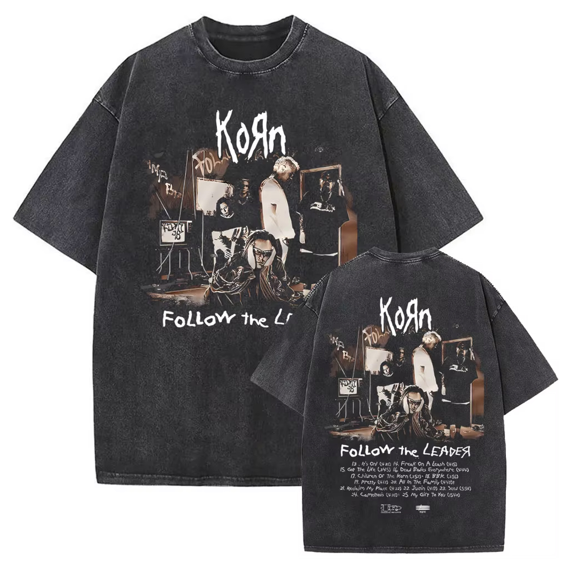 Korn Band Washed Unisex T-Shirt