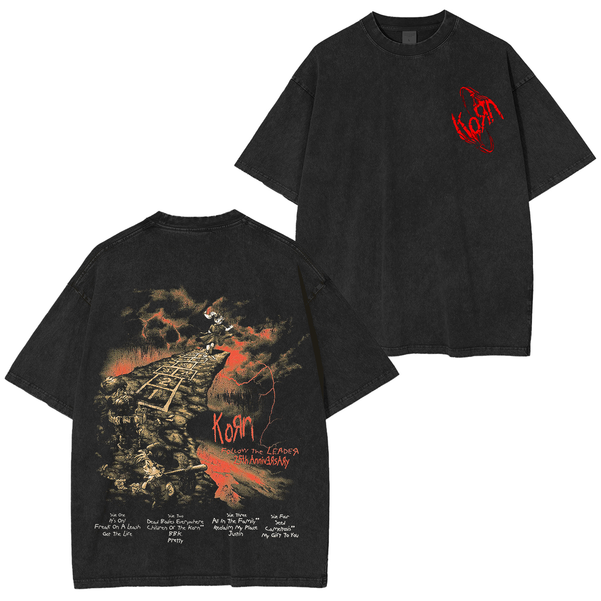 Korn Band Washed Unisex T-Shirt